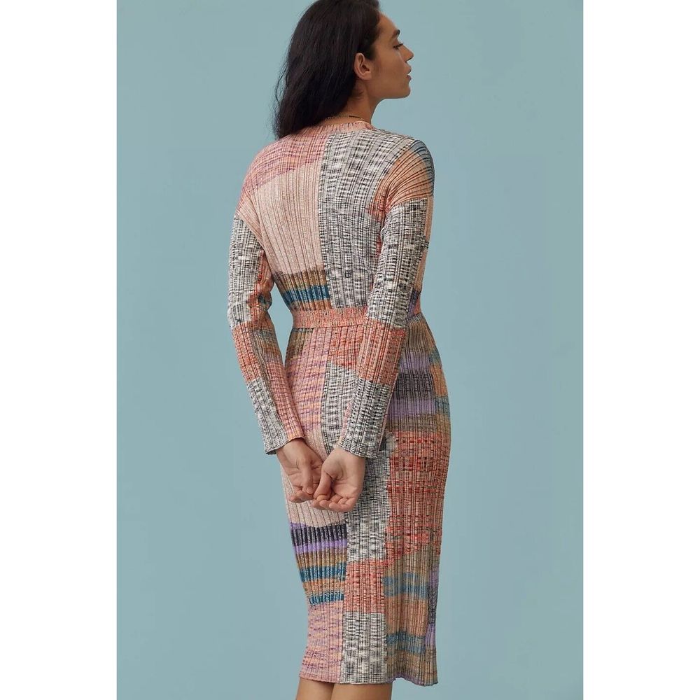 Anthropologie Patchwork Cardigan Sweater - Picture 4 of 8